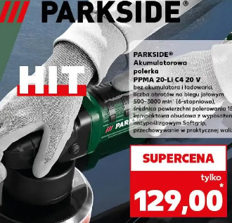 PARKSIDE Akumulatorowa polerka PPMA 20-Li C4 20 V