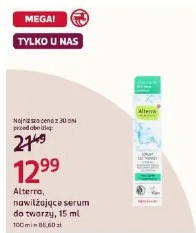 Alterra, nawilżające serum do twarzy