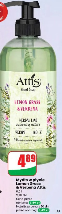 Mydło w płynie Lemon Grass & Verbena Attis