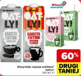 Wszystkie napoje roślinne OATLY!
