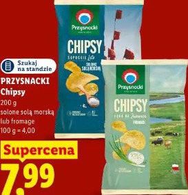 Przysnacki Chipsy solone solą morską lub fromage