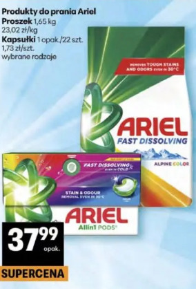 Proszek / Kapsułki do prania Ariel