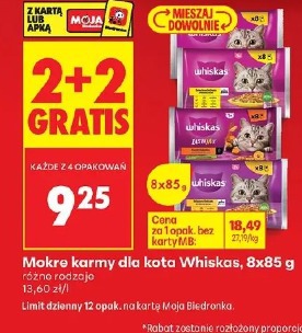 Mokre karmy dla kota Whiskas