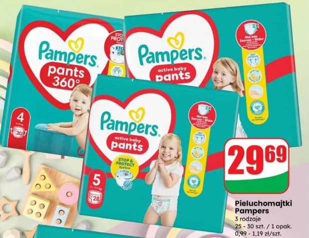 Pieluchomajtki Pampers