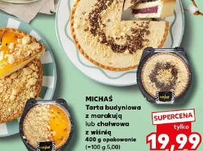 Michaś Tarta budyniowa z marakują lub chałwowa z wiśnią