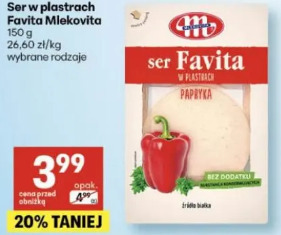 Ser w plastrach Favita Mlekovita