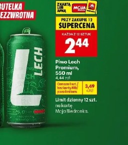 Piwo Lech Premiun, 550 ml 