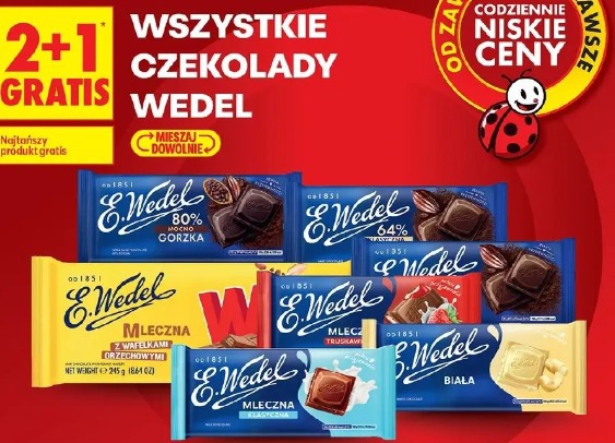 Wszystkie czekolady Wedel