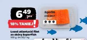 Łosoś atlantycki filet ze skórą SuperFish