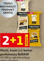 Musli, krem lub baton proteinowy BeRAW
