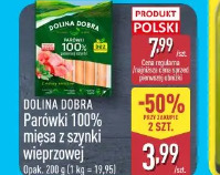 Dolina Dobra Parówki 100% mięsa z szynki wieprzowej