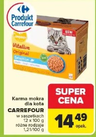 Carrefour Vitalive Original karma mokra dla kota
