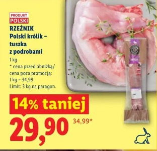 Rzeźnik Polski królik - tuszka z podrobami