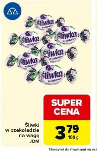 Śliwki w czekoladzie na wagę JDM