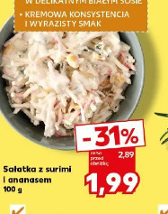 Sałatka z surimi i ananasem