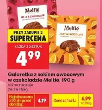 Galaretka z sokiem owocowym w czekoladzie Meltié