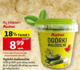 Ogórki małosolne Auchan