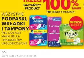 Wszystkie podpaski, wkładki i tampony