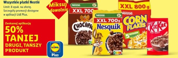 Wszystkie płatki Nestle