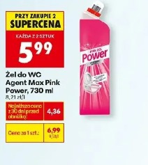 Żel do WC Agent Max Pink Power
