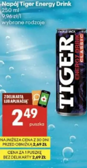 Napój Tiger Energy Drink