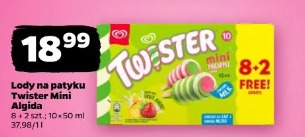 Lody na patyku Twister Mini Algida