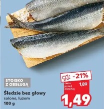 Śledzie bez głowy solone