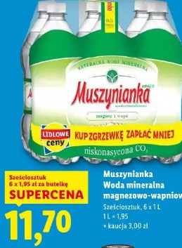 Muszynianka Woda mineralna magnezowo-wapniowa
