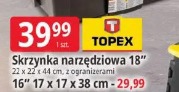 Skrzynka narzędziowa 18" Topex