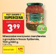 Mieszanka warzywna marchewka z groszkiem Nasza Spiżarnia