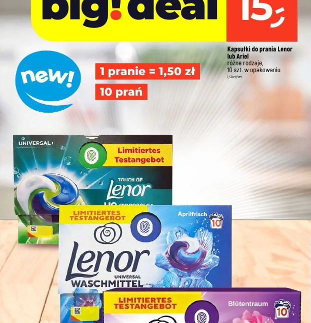 Kapsułki do prania Lenor lub Ariel