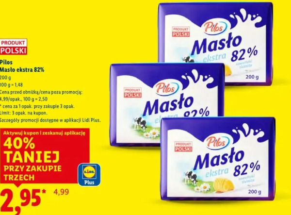 Pilos Masło ekstra 82%