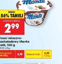 Deser mleczno-czekoladowy Monte Zott