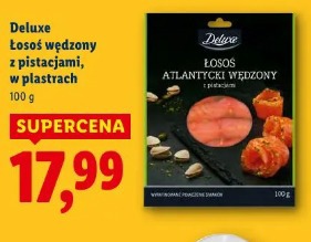 Deluxe Łosoś wędzony z pistacjami, w plastrach