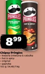 Chipsy Pringles kwaśna śmietana & cebulka hot & spicy oryginal papryka