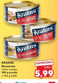 Krakus Konserwa różne rodzaje