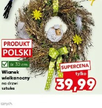 Wianek wielkanocny na drzwi