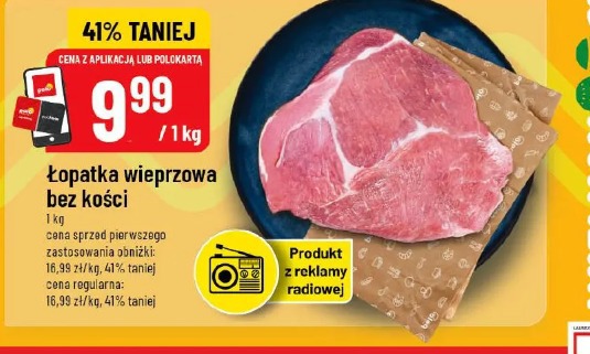 Łopatka wieprzowa bez kości