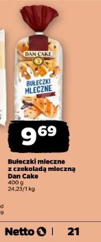 Bułeczki mleczne z czekoladą mleczną Dan Cake
