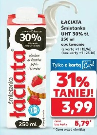 Łaciata Śmietanka UHT 30% tł.