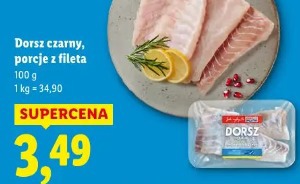 Dorsz czarny, porcje z fileta