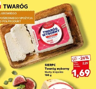Sierpc Twaróg wyborni tłusty, krajanka