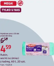 Rubin worki na śmieci z taśmą