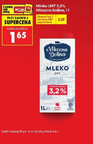 Mleko UHT 3,2% Mleczna Dolina 1 l 