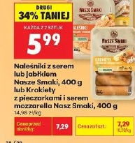 Naleśniki z serem lub jabłkiem Nasze Smaki lub Krokiety Nasze Smaki