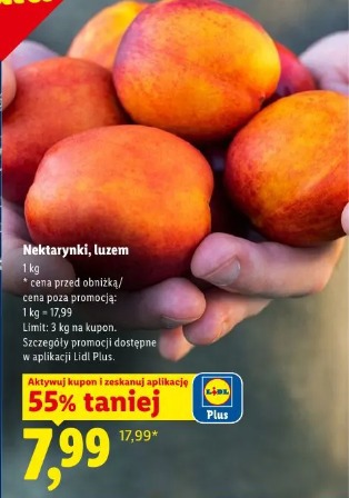 Nektarynki, luzem