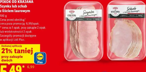 Pikok od Krajana Szynka lub schab z liściem laurowym