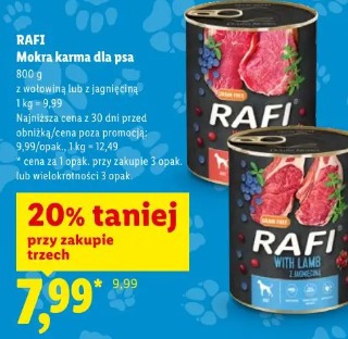 Rafi Mokra karma dla psa