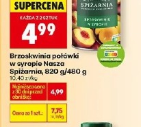 Brzoskwinia połówki w syropie Nasza Spiżarnia