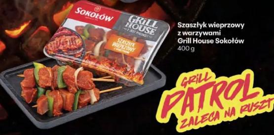 Szaszłyk wieprzowy z warzywami Grill House Sokołów